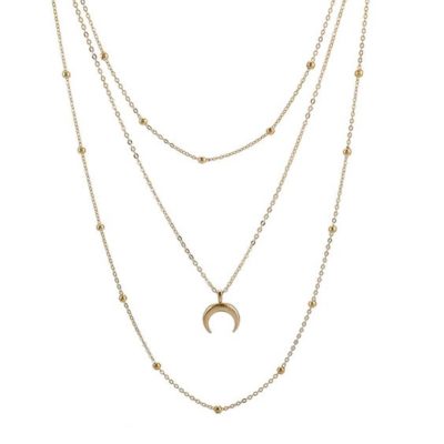 Collier Multirangs Corne Mimy Bijoux