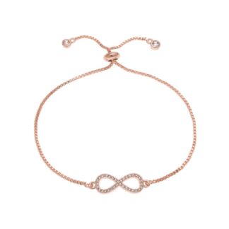 bracelet infini or rose