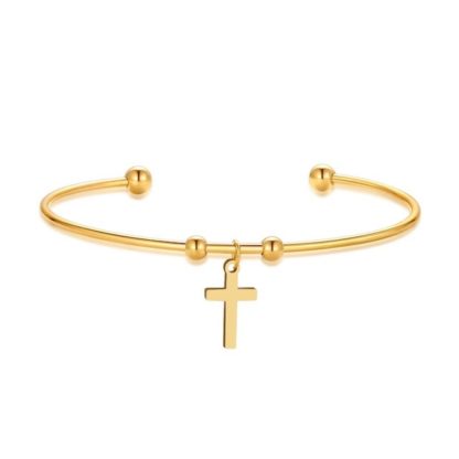 bracelet jonc croix cadeau