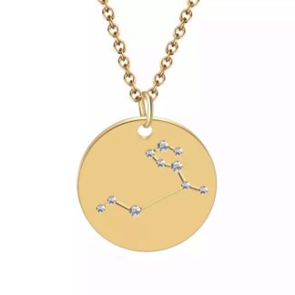 Collier medaille constellation lion