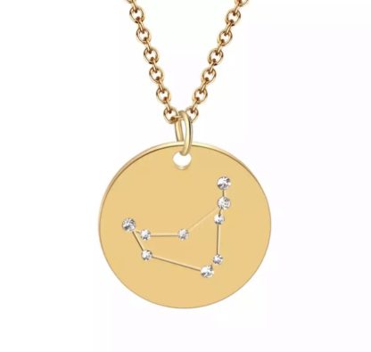 collier medaille constellation capricorne